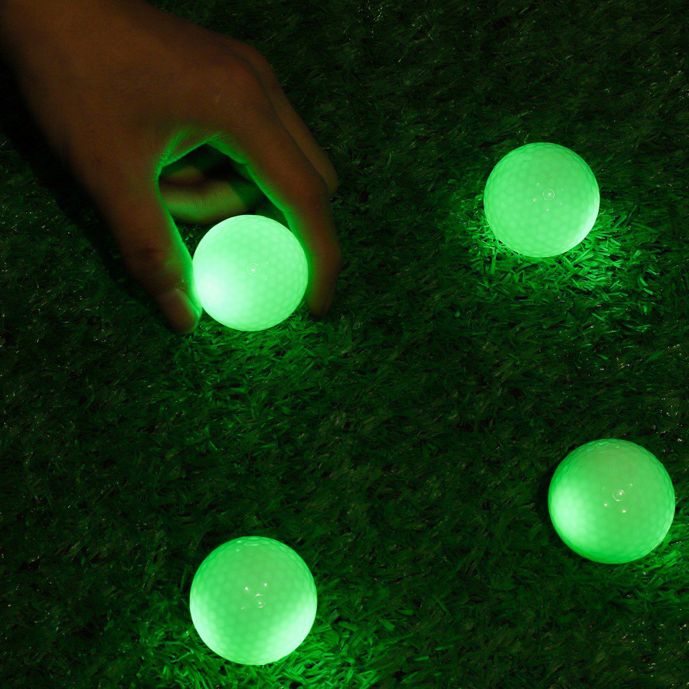 Glow in The Dark Golf Balls Light up Led Golf Balls Night Golf Gift for Men Kids Women (6PCS, Random Colors)