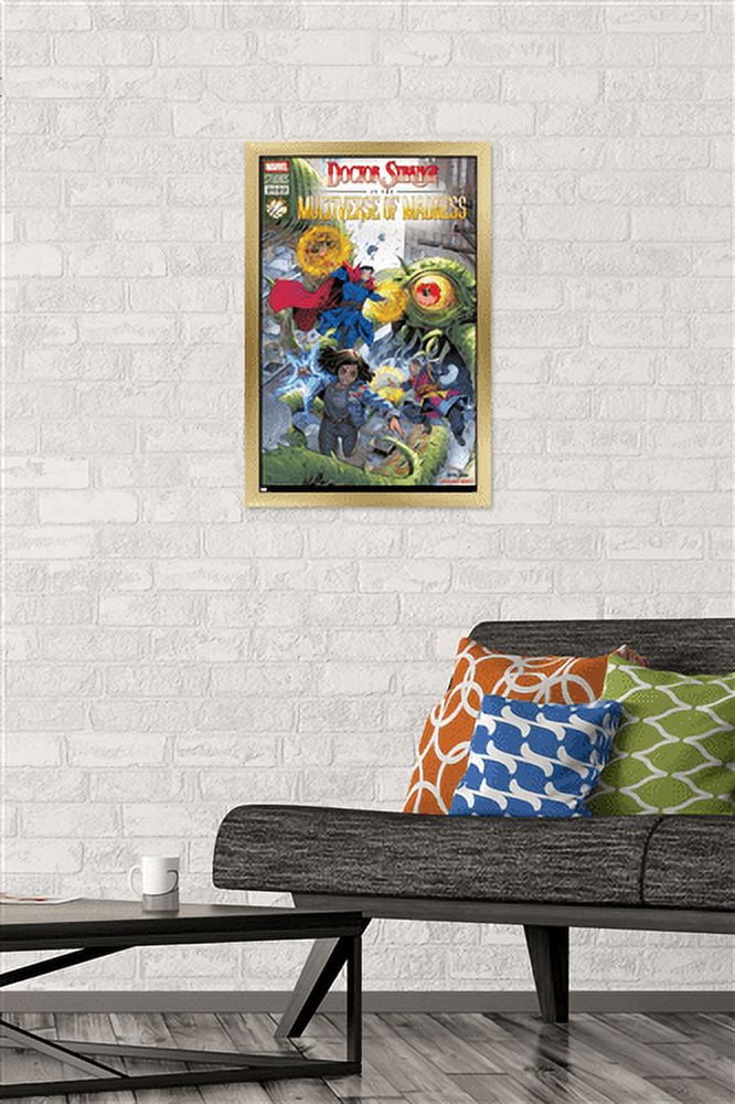 Marvel Doctor Strange in the Multiverse of Madness - Action Wall Poster, 14.725" x 22.375", Framed