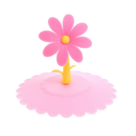 

QUSENLON Cute Sunflower Silicone Airtight Sealed Cup Cover Lid Cap Coffee Mug Leakproof