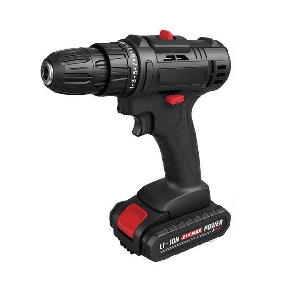 Taladro Destornillador Inalámbrico Kit De Taladros Impacto Malubero Negro