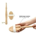 thumbnail image 3 of Tada Natural Beauty Wooden Body Brush with Long Detachable Handle, 3 of 7