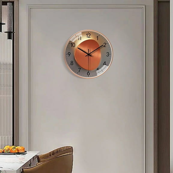 SSZMDLB under $5 Wall Clock, Silent Non Ticking Clock, 8 Inch Quartz Decorative, Easy to Read for School, Office, Kitchen, Bedroom, Battery Operated