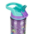thumbnail image 5 of COOL GEAR 2 Pack 16 oz Kids Twist Water Bottle with Double Wall, Sipper Lid and Finger Loop Cap with Printed Design | Great for Outdoors, Party Favors and More - Purple Unicorns/Pink Butterflies, 5 of 6