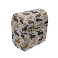 thumbnail image 1 of Elk Stand Mixer Cover, Wild North American Animals Wapiti in Scandinavian Doodle, Kitchen Appliance Organizer Bag Cover with Pockets, 5 Quarts, Redwood Pale Coffee and Peach, by Ambesonne, 1 of 4