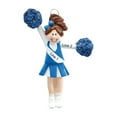 thumbnail image 4 of Ornaments by Elves Personalized Blue Cheerleading Ornament Brunette Cheerleader with Pompoms .25lbs, 4 of 10