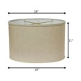 thumbnail image 6 of Table Lamps Slant Retro Oval Hardback Lampshade with Washer Fitter, Heather,Floor Lamps, 6 of 7