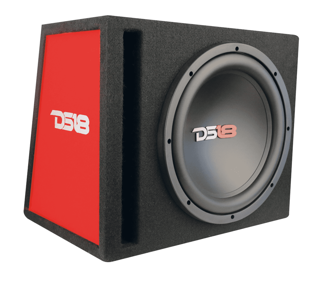 DS18 BASS PACKAGE 10" SUBWOOFER IN MDF ENCLOSURE WITH AMPLIFIER AND