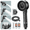 Dark Gray, variant on High Pressure Shower Heads, Ion Drops Shower Head, 4 Spray Modes Turbo with Built-in Filter on/off Switch(1 Set)