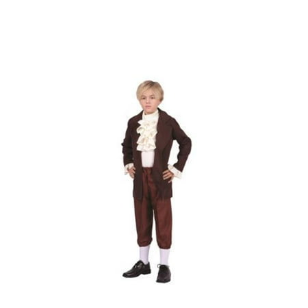 RG Costumes 90316-L Thomas Jefferson Child Costume, Large - Brown &