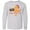 AC-Heather Grey, variant on Inktastic Bring Back The 90s Cool Orange Cat Long Sleeve Youth T-Shirt