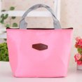 thumbnail image 2 of Bolsa de almuerzo portátil con aislamiento térmico, bolsas con cierre de cremallera, bolsa para hombres y mujeres (rosa), 1 ud., 2 of 2