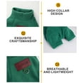 thumbnail image 5 of Deago Dog Sweater Winter Fleece Pet Clothes Sweatshirt Pullover Jacket with D-Ring Leash Cold Weather Coat Hoodie for Small Medium Dogs Cats (Green, M), 5 of 9