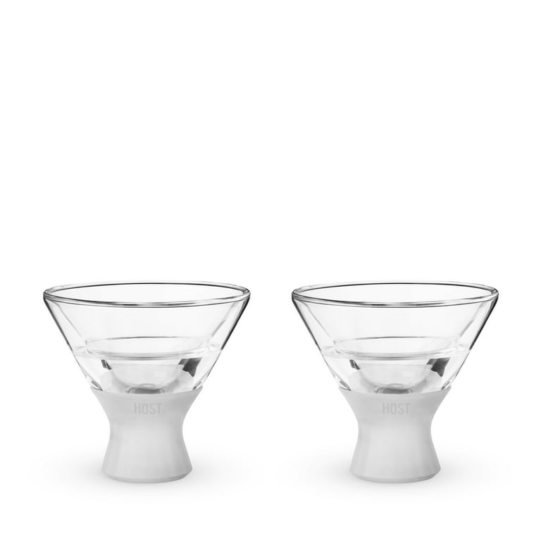 Host Stemless Martini Glasses, Cocktail Glasses, Double Walled