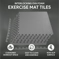 thumbnail image 2 of Everyday Essentials 24sqf 3/4'' EVA Foam Interlocking Exercise Protective Flooring, 6-Tile, 2 of 11