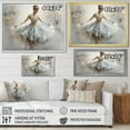 thumbnail image 4 of Designart "Dancing in Blue Ballet II" Entertainment Canvas Art Print, 4 of 5
