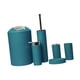 thumbnail image 2 of Juego de accesorios de baño de 6 piezas con diseño moderno: jabonera, escobilla de inodoro y jabón. Verde oscuro, 2 of 9