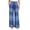 Consistent Blue Check Pattern, variant on Women's Casual Pants & Capris, Soft Stretch Smocked with Pockets, Cotton-like Modal for Home/Yoga Exercises, Peach Polka Dots,XXL