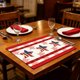 thumbnail image 5 of 4th Of July Placemat Set Independence Day Heat Mats Patriotic Star Stripe Table Protectors Washable Fabric Chargers For Dining Coffee Table, 5 of 5