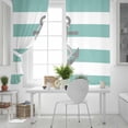 thumbnail image 5 of Fsddascl Turquoise Stripe Nautical Blackout Curtains for Bedroom/Living Room, Thermal Insulated Kitchen Curtains, Grey Anchor Summer Coastal Grommet Darkening Window Treatment Drapes 52"x54"x2, 5 of 8