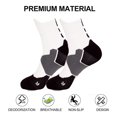 thumbnail image 3 of 3Pairs Basketball Socks, Cushioned Athletic Sports Crew Socks for Men & Women D, 3 of 5