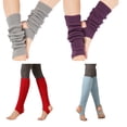 thumbnail image 5 of 1 Pair Woman Latin Socks Fitness Dancing Female Daily Wear Exercising Warm Long Section Knitting Walking Socks, 5 of 10