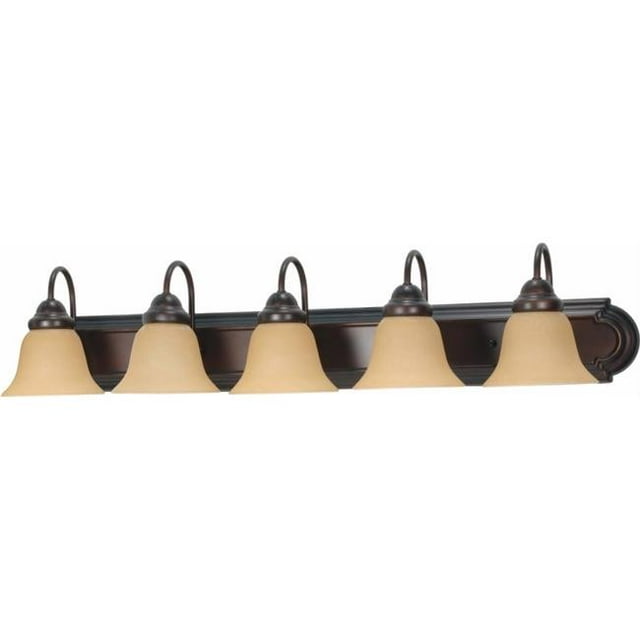Nuvo Lighting 60-1271 Empire 2 Light 15 in. Vanity with Champagne Linen Washed Glass