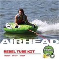 thumbnail image 4 of Airhead Rebel Kit | 1 Rider Towable Tube w/Rope & Pump, Multi, One Size (AHRE-12), 4 of 5