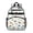 Excavator and Tree White Pattern, variant on Excavator and Tree Blue Pattern Cute School Backpack Bag for School with Padded Back and Adjustable Shoulder Straps 15.25"x11.5"x5.25"