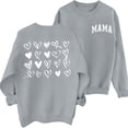 thumbnail image 1 of Uootdi Chandails en Molleton à Manches Longues pour Femmes, Col Rond, Imprimé Cœur et Lettres, Coupe Décontractée, Cadeau pour Rendez-Vous de Jeu, 1 of 5