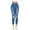 Blue, variant on Bmisegm Women Casual Slim Ripped Trousers Elastic Waist Cord Mid Blue Jeans Y2K Jeans for Women Blue M