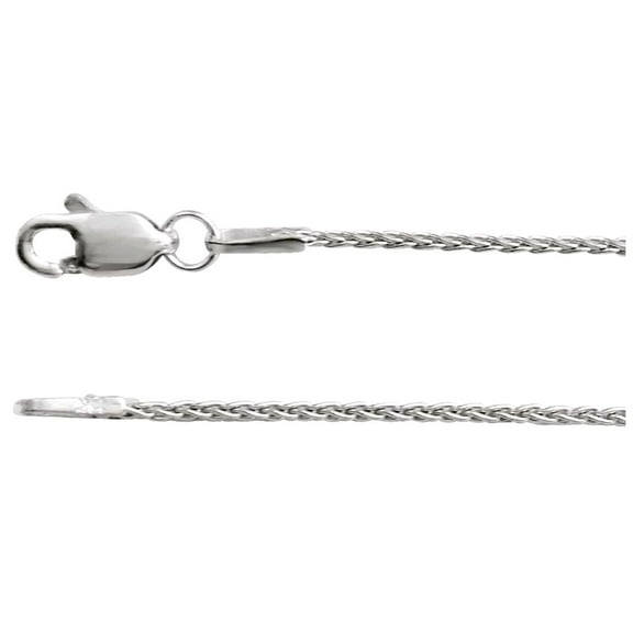 925 Sterling Silver 1mm Wheat 20 Inch Chain With Lobster Clasp Chain Necklace for Women and Men