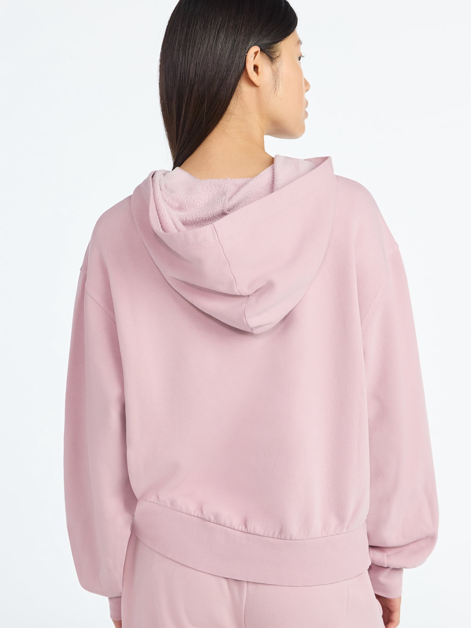 Scoop Women’s Mineral Washed Oversized Cropped Hoodie, Sizes XS-XXL