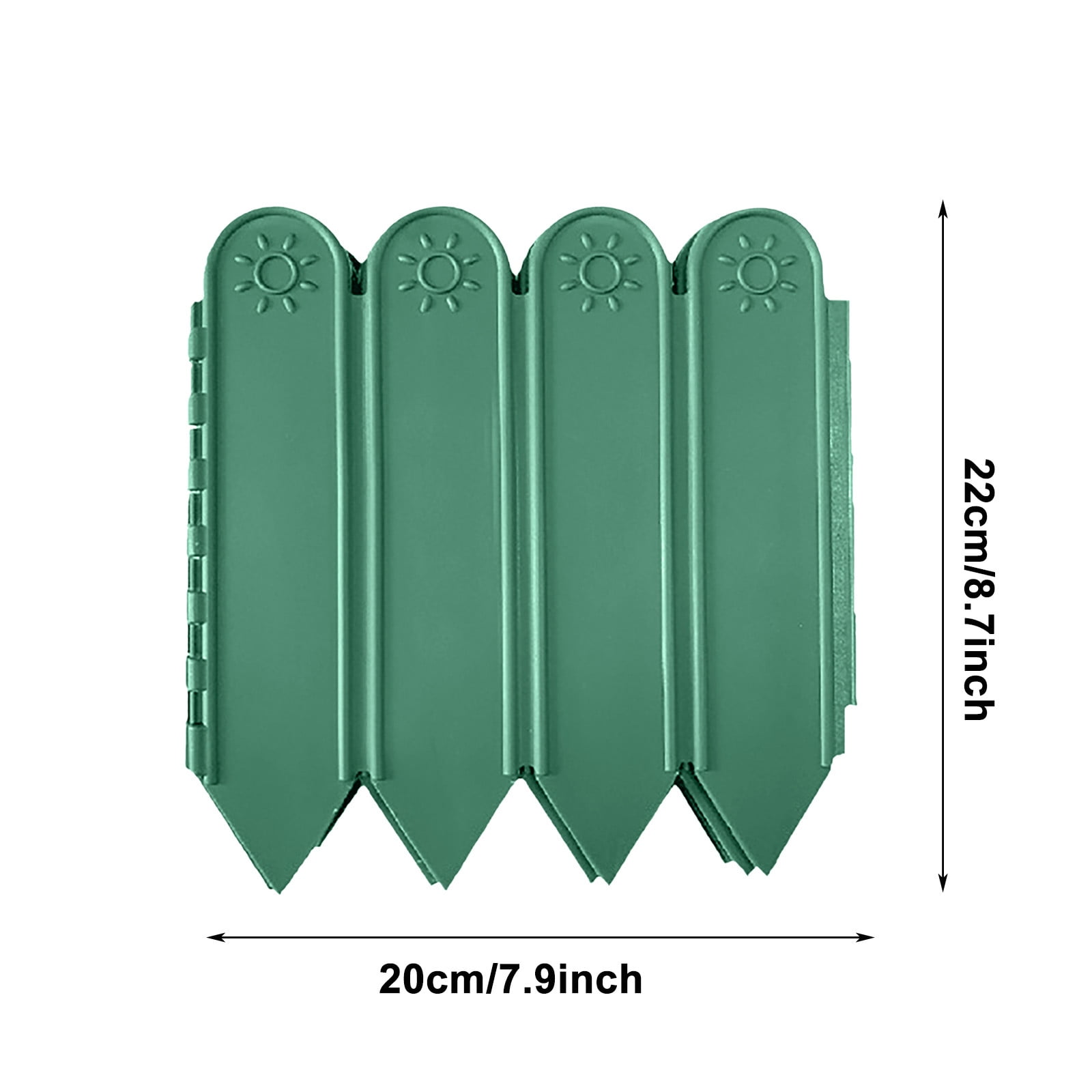 SouMaox Garden Edging Border Modular Interlocking Fence Decorative Flower Bed Panel Landscape Divider for Outdoor Courtyard Lawn Decoration