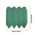 thumbnail image 6 of Garden Fence Plastic Border for Vegetable & Flower Beds, 12-pack 14" Tall Green Fencing with Easy Snap-together Design for Quick Llation, Perfect for Outdoor Yard Landscaping and Garden, 6 of 8
