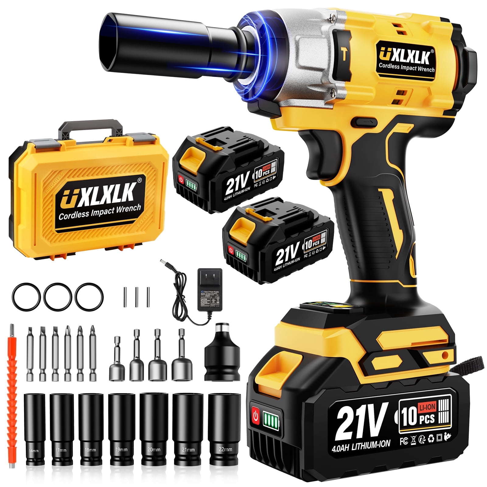 Cshidworld Cordless Impact Wrench 1/2 inch 20V Brushless Motor