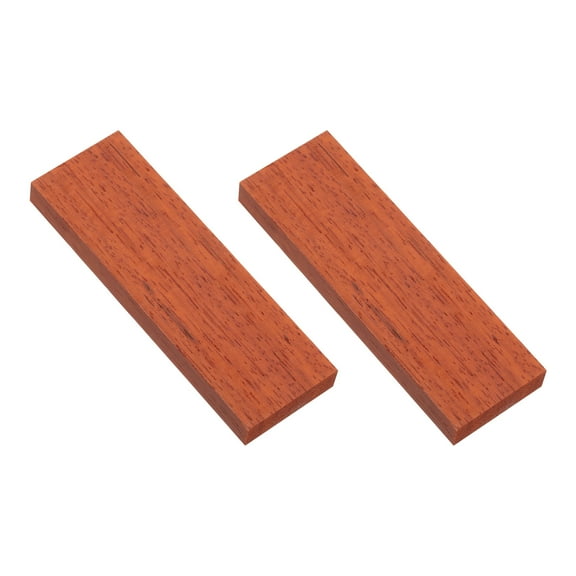 Uxcell 2 Pcs Hardwood Lumber Natural Exotic Woods for DIY Crafts, Bright Red