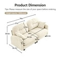 thumbnail image 2 of 74" Cloud Couch, Sectional Couches for Living Room, Beige Modern Modular U-Shaped Sofa with Ottoman, Soft Chenille, Tufted Back, Easy Install, 2 of 17