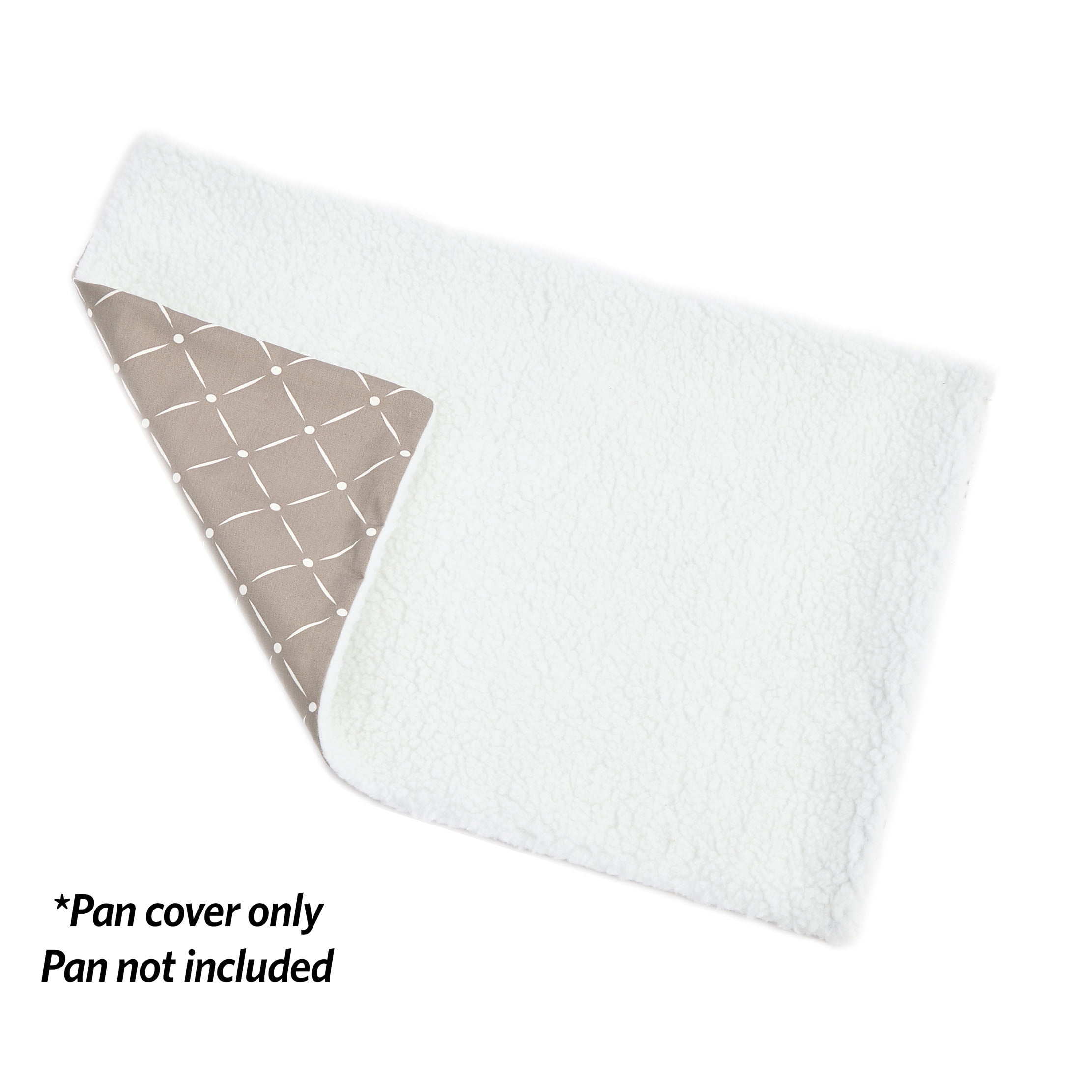 MidWest Homes for Pets QuietTime Reversible Dog Crate Pan Cover, 30 inch, Fleece, Mushroom Diamond