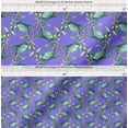 thumbnail image 2 of Soimoi Purple Cotton Poplin Fabric Crabs Ocean Fabric Prints By Yard 56 Inch Wide, 2 of 7