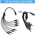 thumbnail image 2 of PwrON 8-Plug Tip Splitter 8-Way Power Cord Cable Replacement for CCTV Surveillance Security Cameras Cameras GW124CA GW12V5A GW12V7A GW128CA, 2 of 5