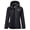 Black, variant on Women's Rain Jacket Lightweight Waterproof Outerwear with Hood Windbreaker Outdoor Softshell Jacket