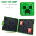 thumbnail image 3 of Estuche para tarjetas de juegos para Nintendo Switch, portátil y delgado, estuche protector para guardar tarjetas de juegos, bolsa con 12 tarjetas Micro SD SDXC SDHC + 12 tarjetas SD SDXC SDHC (D), 3 of 4