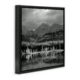thumbnail image 4 of Stupell Industries Two Jack Lake Landscape Landscape & Nature Photography Black Floater Framed Canvas Art Print Wall Art, 25 x 25, 4 of 10
