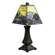 Dale Tiffany 15" Table Lamp with Glass Shades