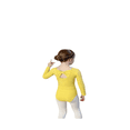 thumbnail image 4 of ‌LYMAYTER Toddler Long Sleeve Gymnastics Leotards, Short-Sleeved Ballet Dance Leotard Gymnastics for Girls, 4 of 8