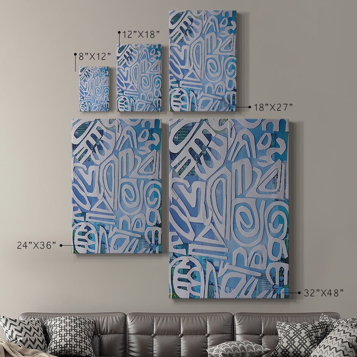 Santorini Premium Gallery Wrapped Canvas - Ready to Hang