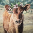 thumbnail image 3 of Vache en jersey Mignonne - Toile 36"x36 Pouces - Impression sur Demande, 3 of 5