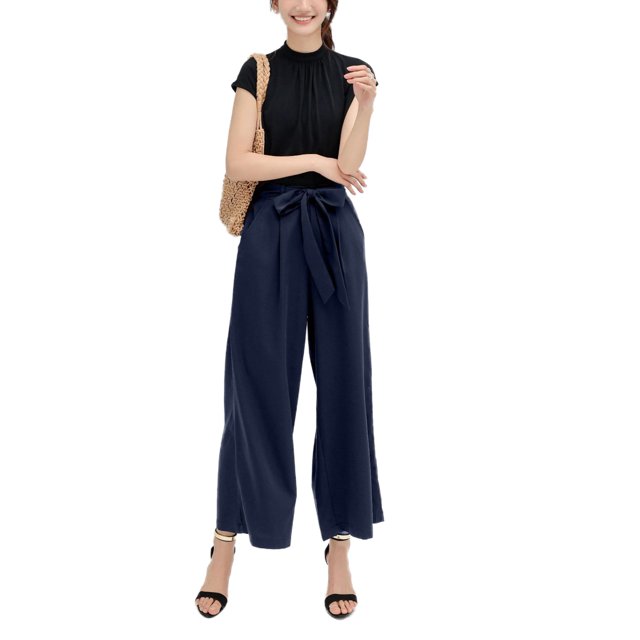 Txlixc Pantalones de piernas anchas de moda para mujeres Txlixc moda