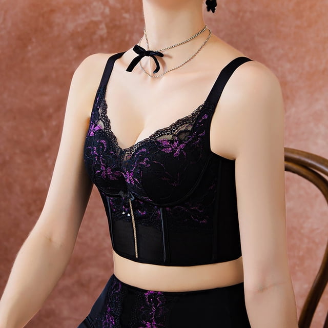 Lace Edge Full Coverage Underwire Bra with Side Support and Comfort for Everyday Leisure Wear