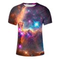 thumbnail image 5 of Zylanna Men's T-Shirts Tee, Summer Crew Neck Short Sleeve Sky Print Fashion Tops for Mens Multicolor, 5 of 5